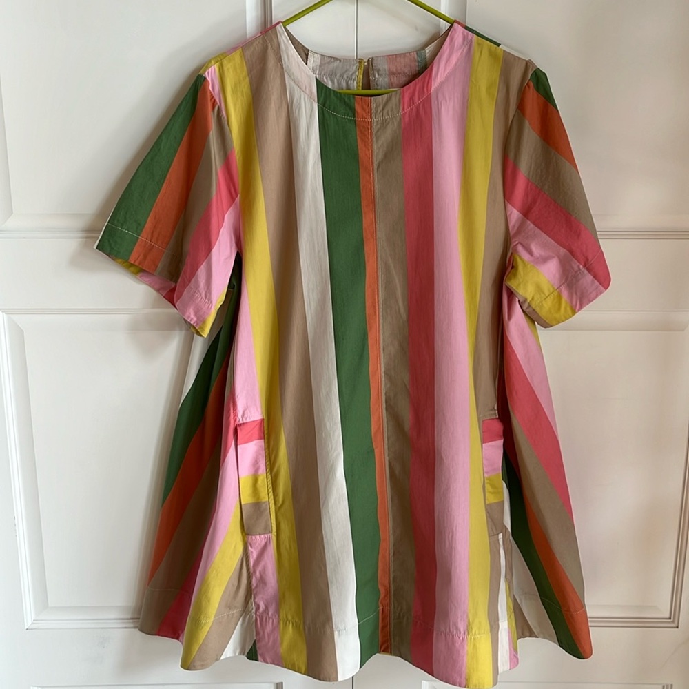 Super fun spring dress from Maeve with pockets from Anthropologie
